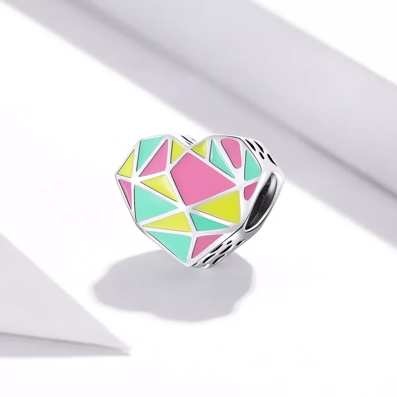 (bild till) Pandora Stil Berlock Geometriska Mönster - Scc1761 - View 2