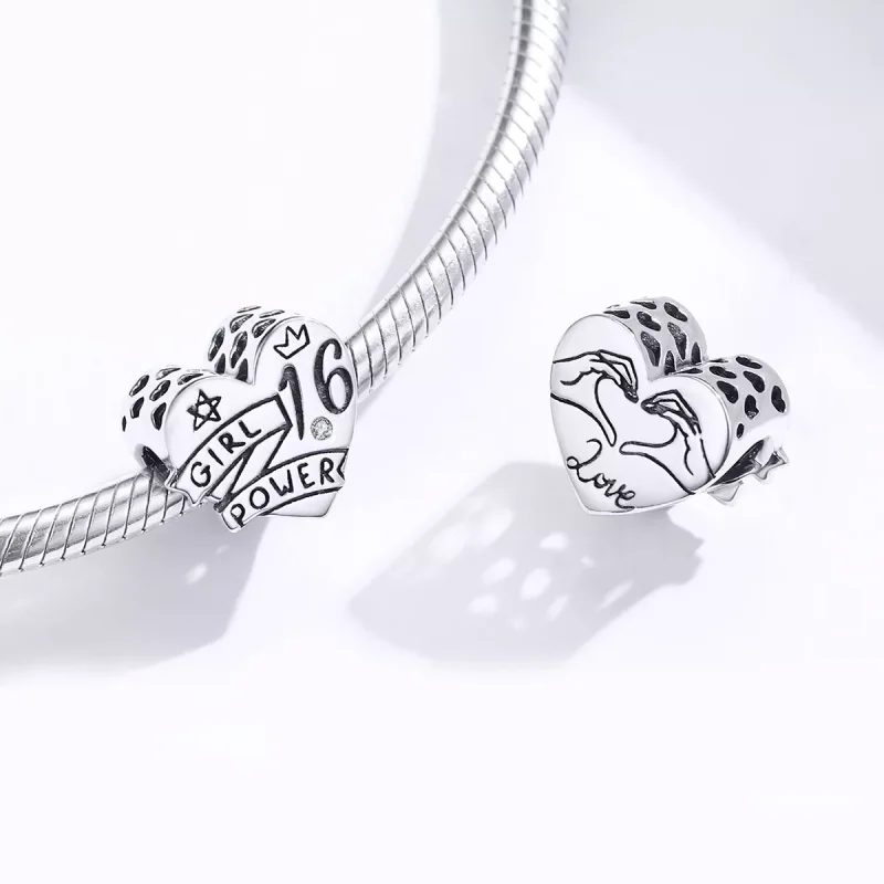 (bild till) Pandora Stil Berlock Girl Power Sweet 16 - Scc1437 - View 4