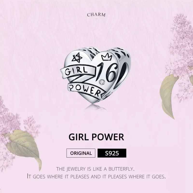 (bild till) Pandora Stil Berlock Girl Power Sweet 16 - Scc1437 - View 6