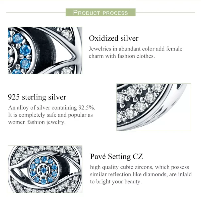 (bild till) Pandora Stil Berlock Guardian Eye - Scc565 - View 6