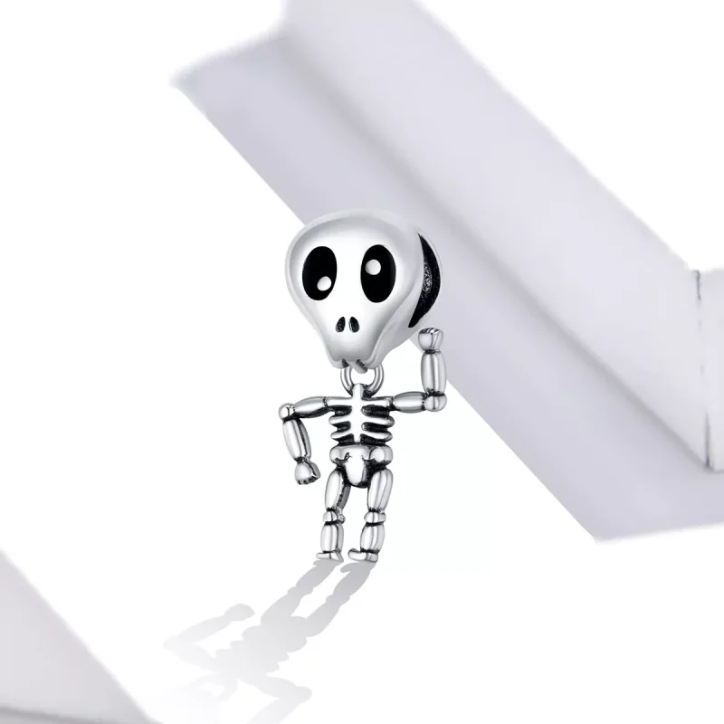 (bild till) Pandora Stil Berlock Halloween Skalle Man - Scc1617 - View 2