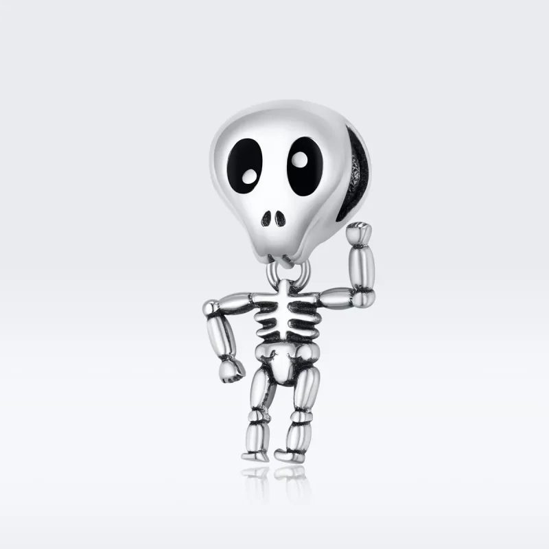 (bild till) Pandora Stil Berlock Halloween Skalle Man - Scc1617 - View 5
