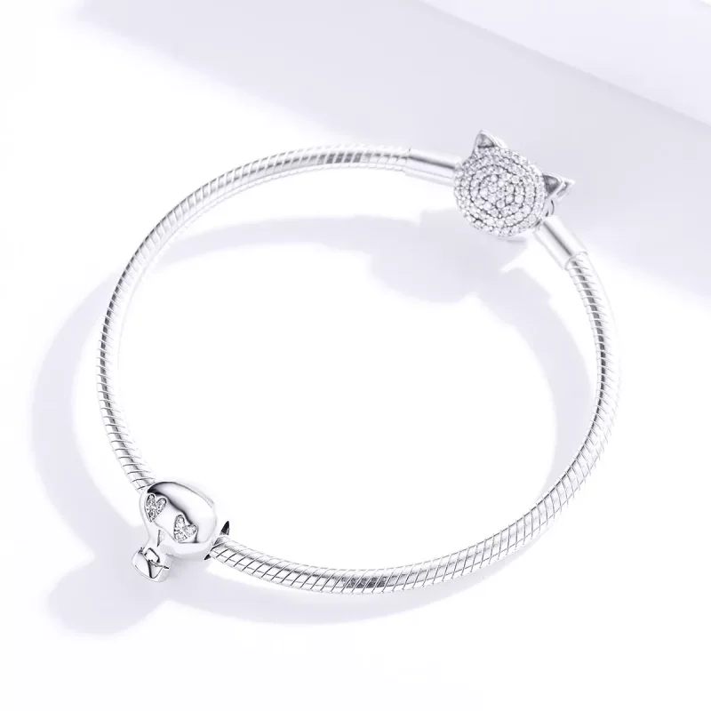 (bild till) Pandora Stil Berlock Halloween Skalle - Scc1362 - View 2