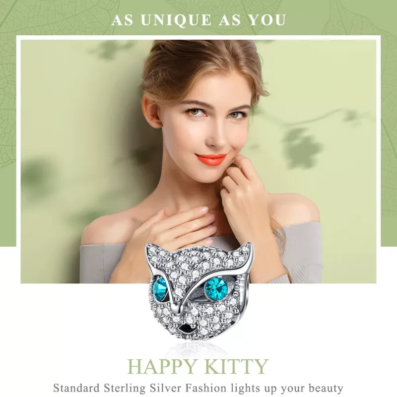 (bild till) Pandora Stil Berlock Happy Kitty - Scc1131 - View 2