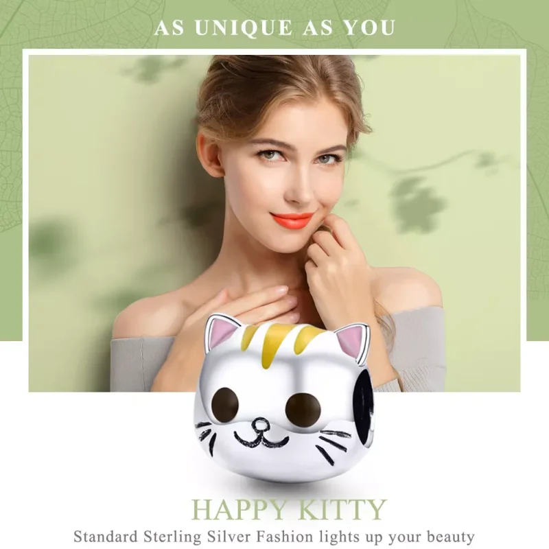 (bild till) Pandora Stil Berlock Happy Kitty - Scc1142 - View 2
