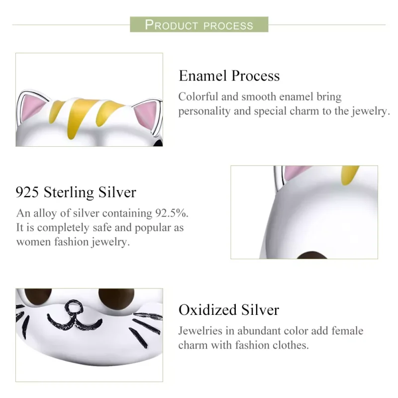 (bild till) Pandora Stil Berlock Happy Kitty - Scc1142 - View 4