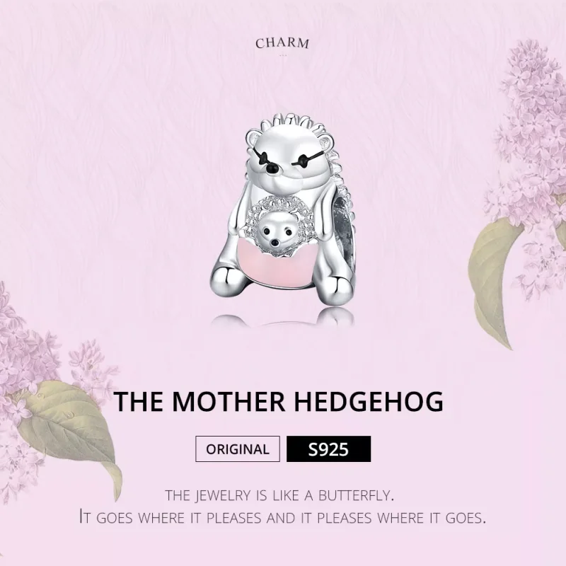 (bild till) Pandora Stil Berlock Hedgehog Mamma - Bsc239 - View 6