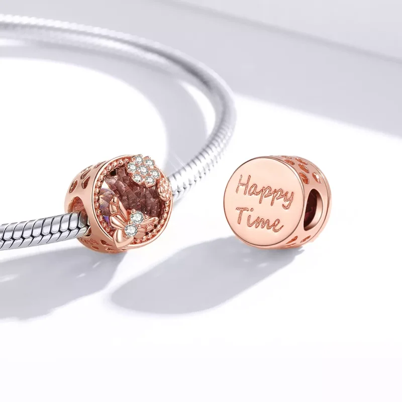 (bild till) Pandora Stil Berlock Hemlig Trädgård 14 Karat Roséguld - Bsc389 - View 4