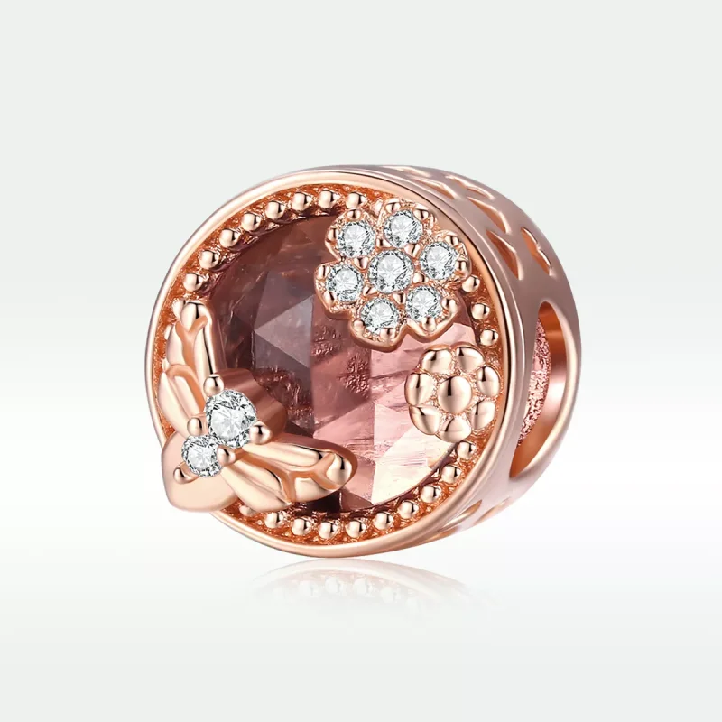 (bild till) Pandora Stil Berlock Hemlig Trädgård 14 Karat Roséguld - Bsc389 - View 5