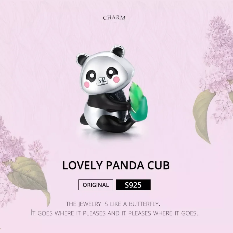 (bild till) Pandora Stil Berlock Härlig Panda Cub - Scc1832 - View 6