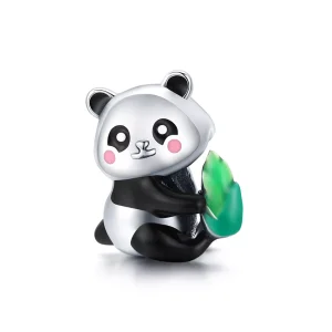 (bild till) Pandora Stil Berlock Härlig Panda Cub - Scc1832
