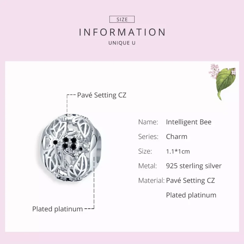 (bild till) Pandora Stil Berlock Intelligent Bee - Bsc200 - View 7