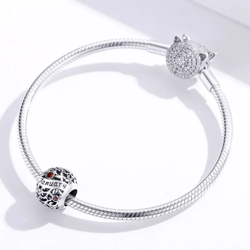 (bild till) Pandora Stil Berlock Januari Birthstone - Scc1385-1 - View 2