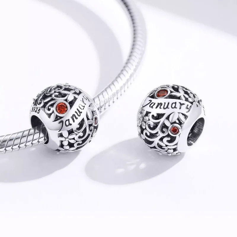 (bild till) Pandora Stil Berlock Januari Birthstone - Scc1385-1 - View 3