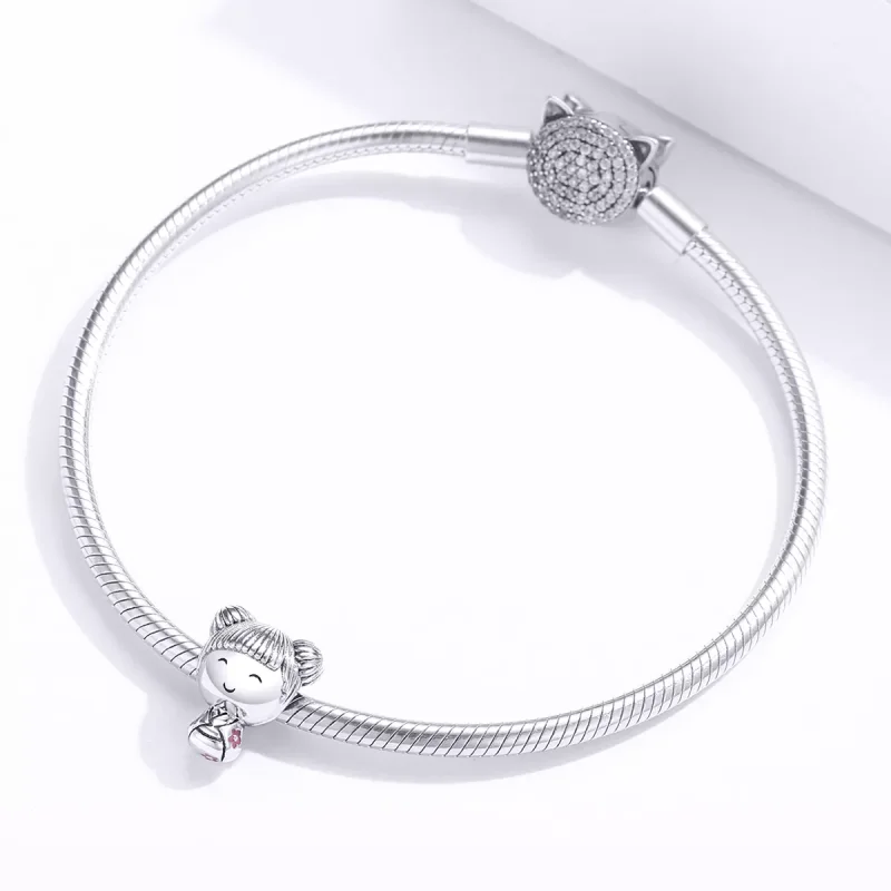 (bild till) Pandora Stil Berlock Japansk Docka - Scc1455 - View 3