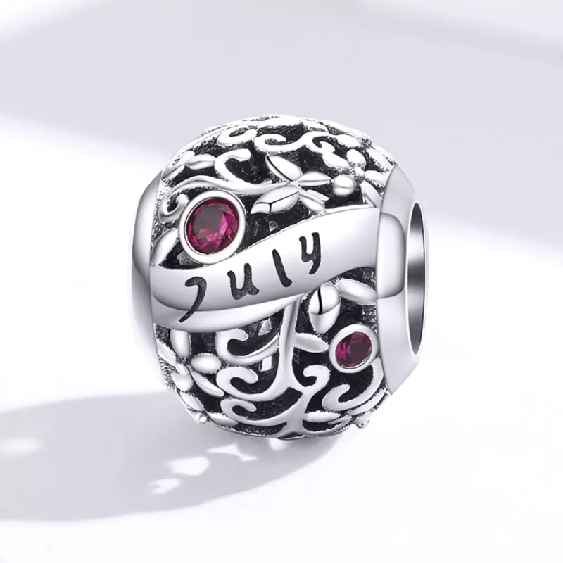 (bild till) Pandora Stil Berlock Juli Granat Birthstone - Scc1385-7 - View 4