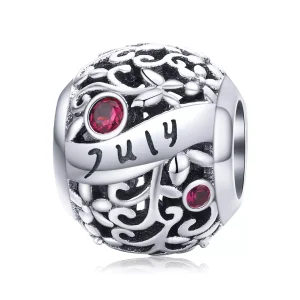 (bild till) Pandora Stil Berlock Juli Granat Birthstone - Scc1385-7