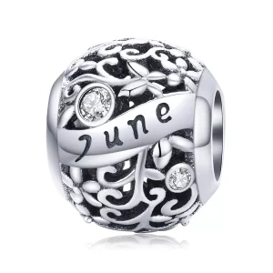 (bild till) Pandora Stil Berlock Juni Birthstone - Scc1385-6