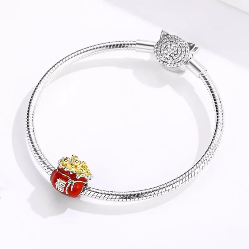 (bild till) Pandora Stil Berlock Kinesisk Lucky Bag - Bsc100 - View 3