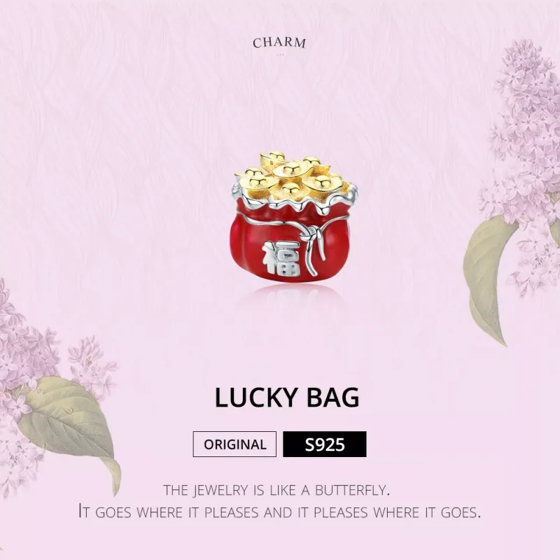 (bild till) Pandora Stil Berlock Kinesisk Lucky Bag - Bsc100 - View 6