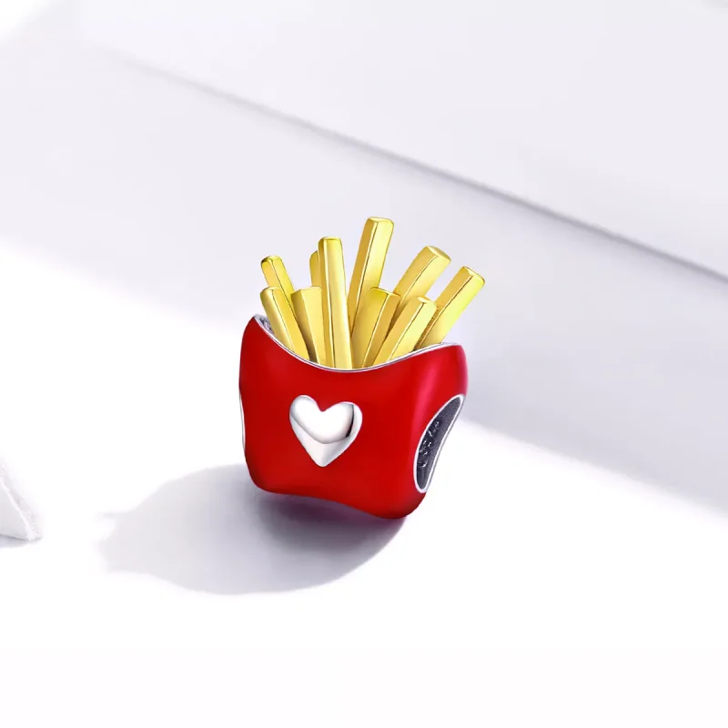 (bild till) Pandora Stil Berlock Läckra Pommes Frites - Scc1606 - View 2