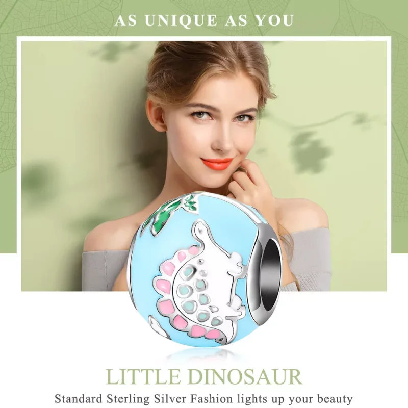 (bild till) Pandora Stil Berlock Lilla Dinosauriefamiljen - Scc909 - View 6