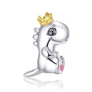 (bild till) Pandora Stil Berlock Lilla Dinosaurien - Scc1674