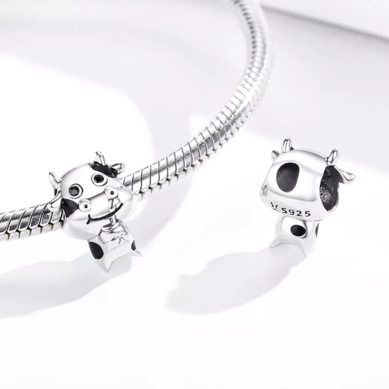(bild till) Pandora Stil Berlock Lilla Ko - Scc1574 - View 4