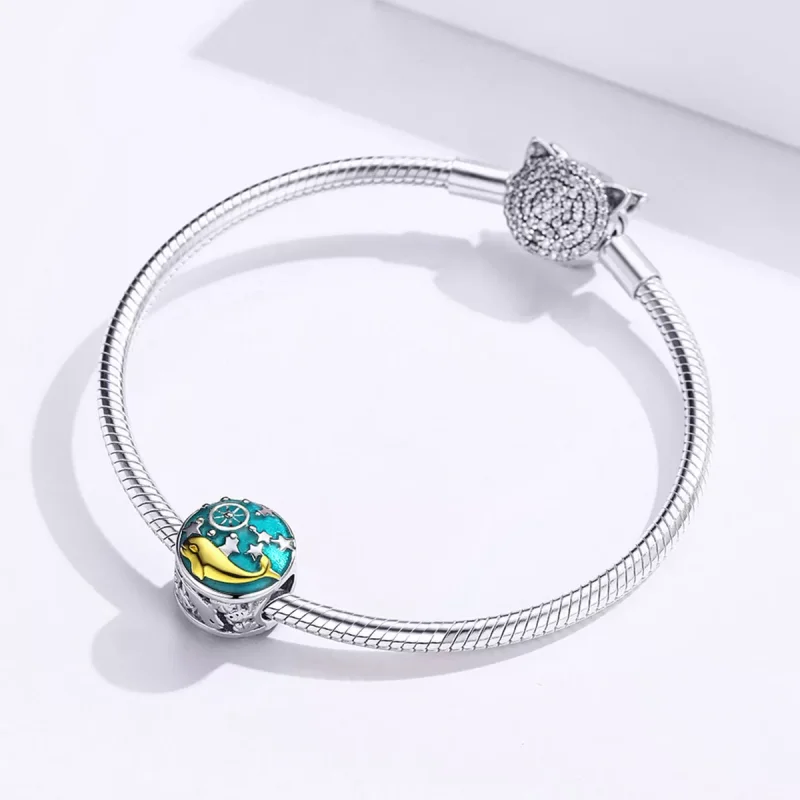 (bild till) Pandora Stil Berlock Liten Val - Scc1296 - View 3