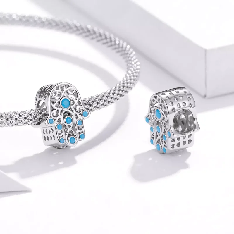 (bild till) Pandora Stil Berlock Lucky Hand - Scc1757 - View 4