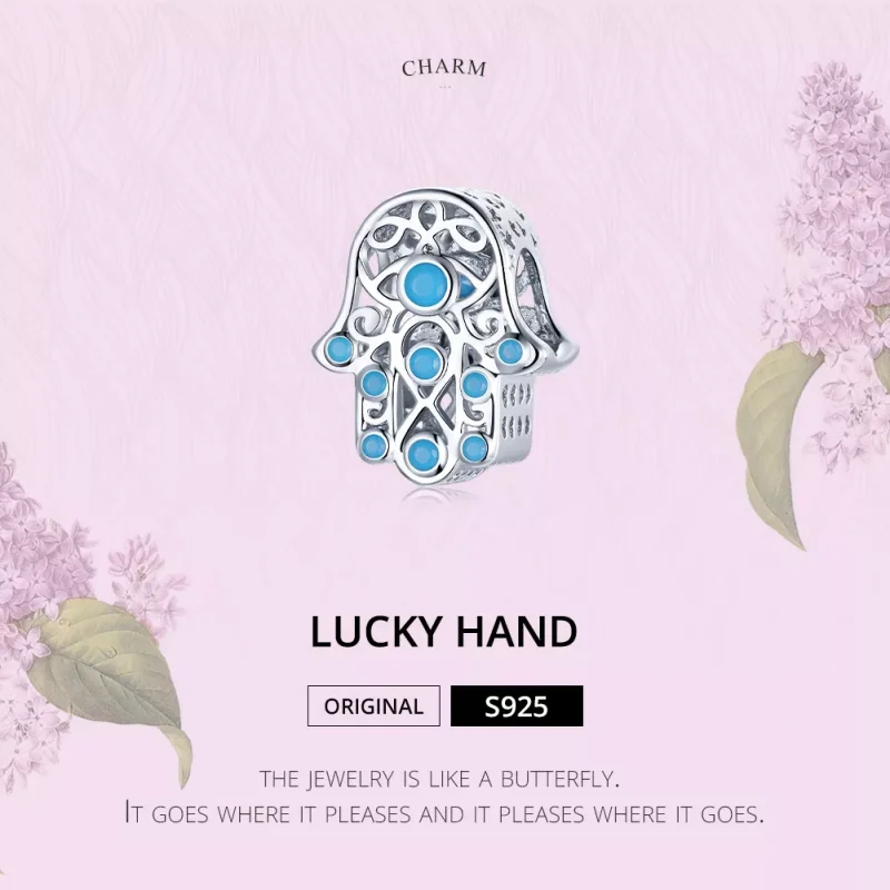 (bild till) Pandora Stil Berlock Lucky Hand - Scc1757 - View 6