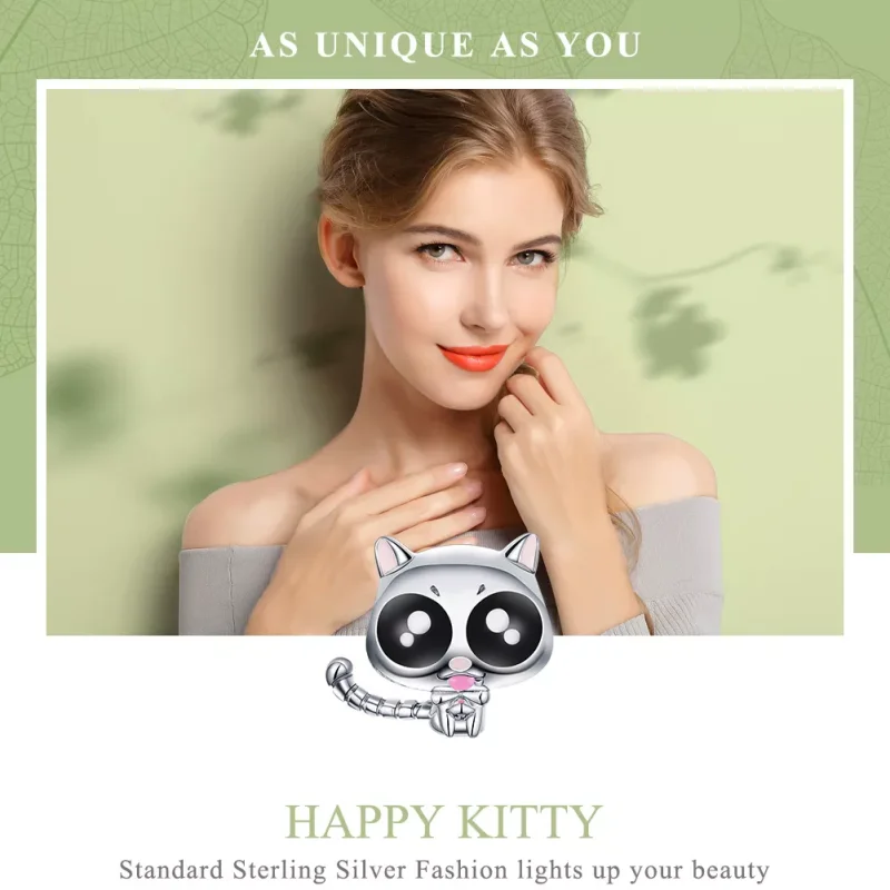 (bild till) Pandora Stil Berlock Lucky Kitty - Bsc055 - View 6