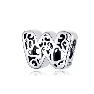 (bild till) Pandora Stil Berlock Magisk Bokstav W - Scc1229-W