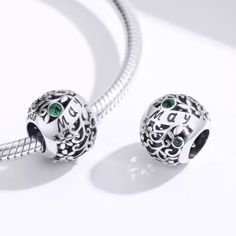 (bild till) Pandora Stil Berlock Maj Birthstone - Scc1385-5 - View 2