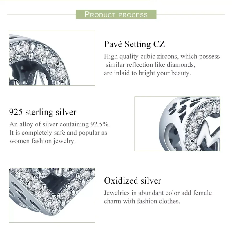 (bild till) Pandora Stil Berlock Mamma - Scc395 - View 6