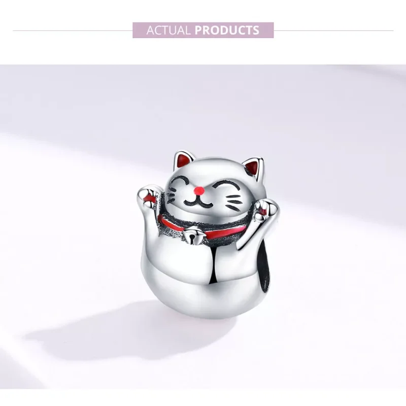 (bild till) Pandora Stil Berlock Maneki Neko - Scc1178 - View 5