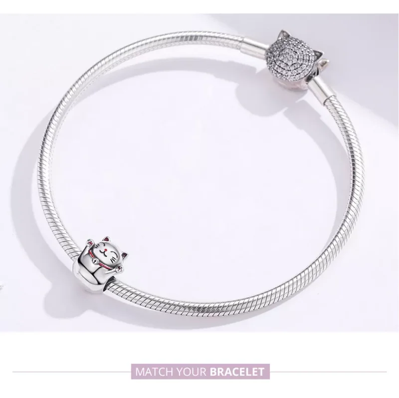 (bild till) Pandora Stil Berlock Maneki Neko - Scc1178 - View 6