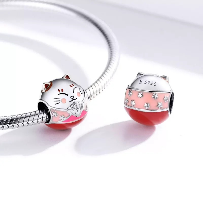 (bild till) Pandora Stil Berlock Maneki Neko - Scc1341 - View 4