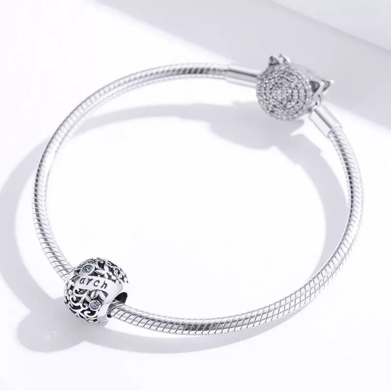 (bild till) Pandora Stil Berlock Mars Birthstone - Scc1385-3 - View 2