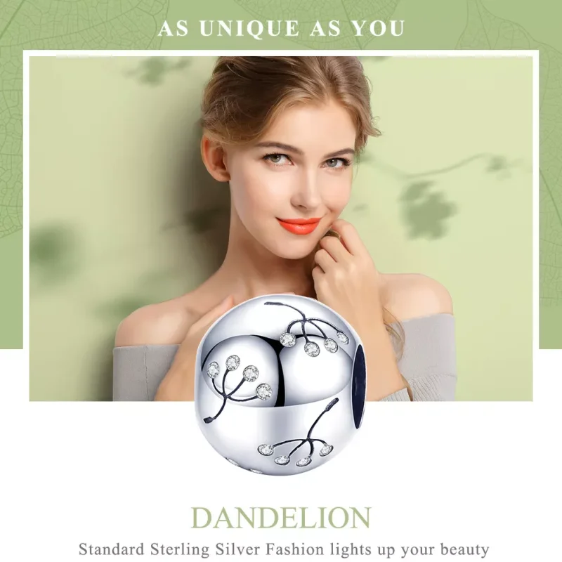 (bild till) Pandora Stil Berlock Maskros - Bsc053 - View 6