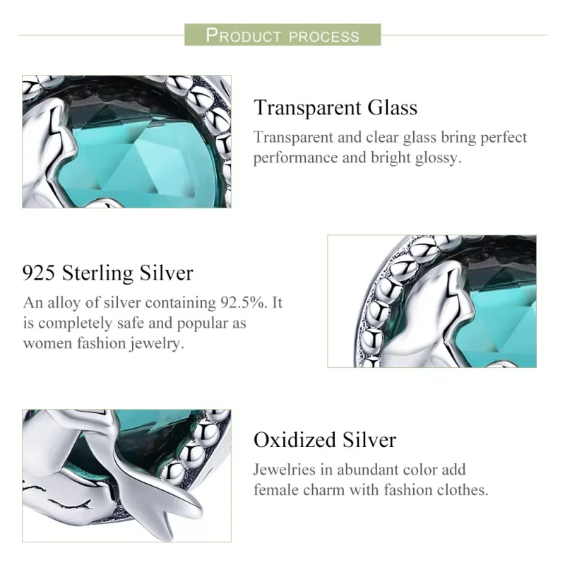 (bild till) Pandora Stil Berlock Mermaid Lady - Scc894 - View 7