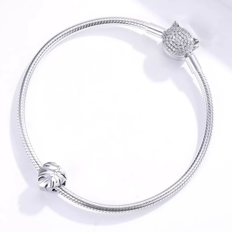 (bild till) Pandora Stil Berlock Monstera Deliciosa - Bsc141 - View 3