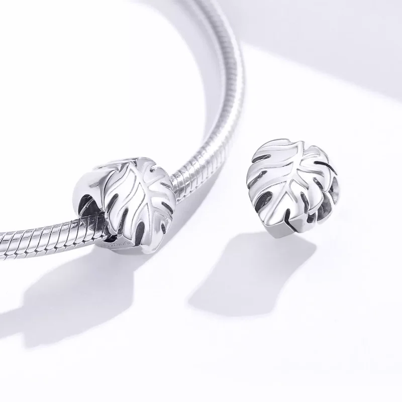 (bild till) Pandora Stil Berlock Monstera Deliciosa - Bsc141 - View 4