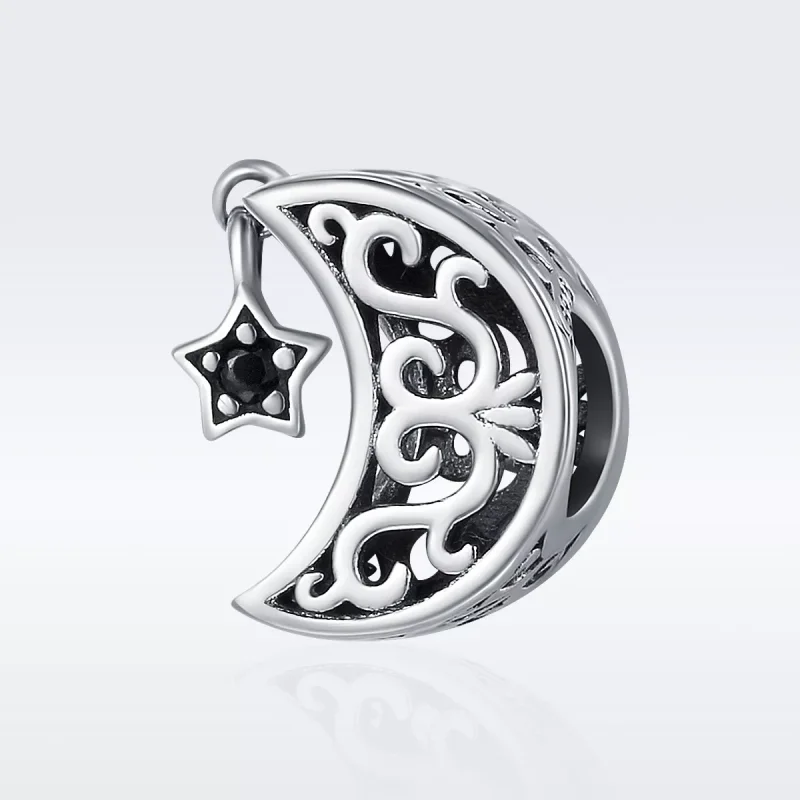 (bild till) Pandora Stil Berlock Moon And Star - Scc483 - View 2