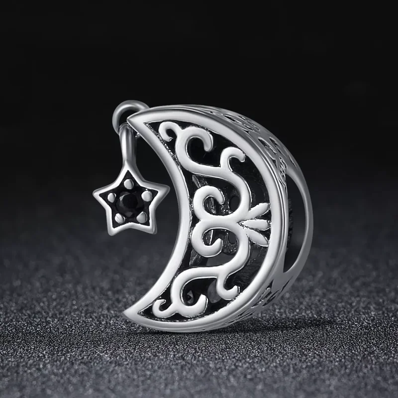 (bild till) Pandora Stil Berlock Moon And Star - Scc483 - View 3