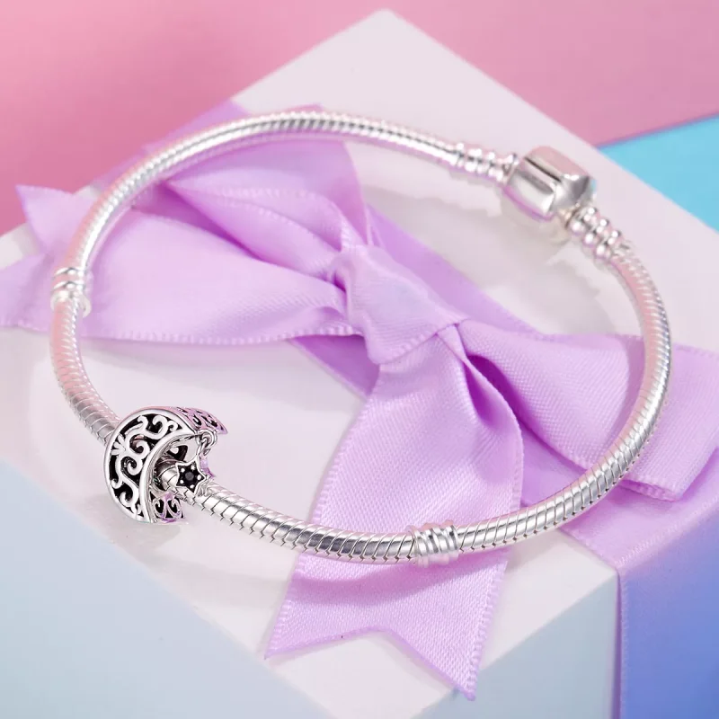 (bild till) Pandora Stil Berlock Moon And Star - Scc483 - View 5