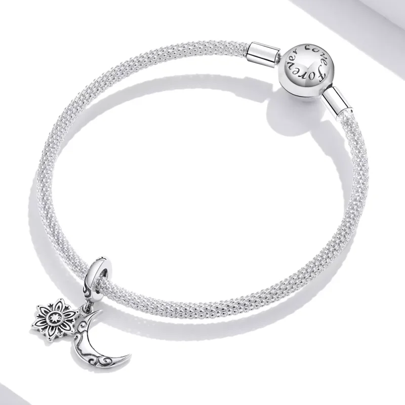 (bild till) Pandora Stil Berlock Moon Lotus - Scc1826 - View 3