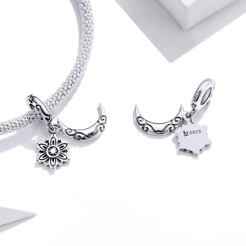 (bild till) Pandora Stil Berlock Moon Lotus - Scc1826 - View 4