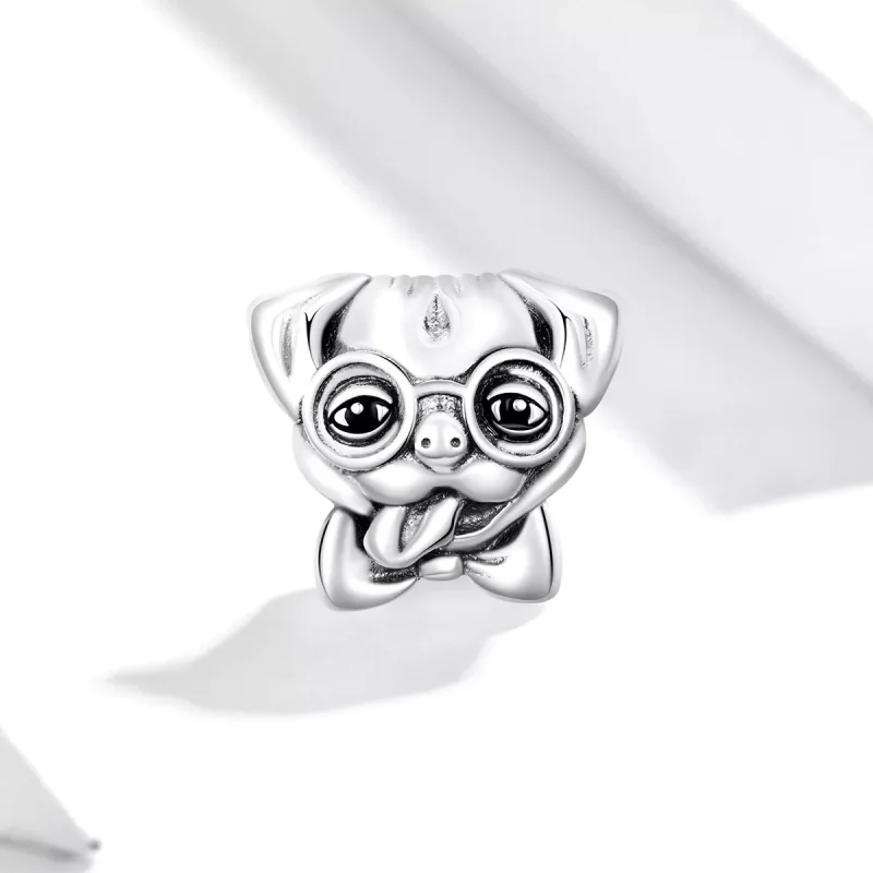 (bild till) Pandora Stil Berlock Mops - Scc1626 - View 2