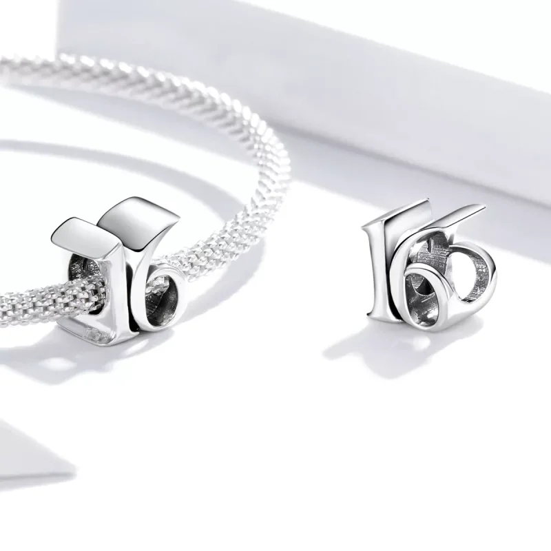 (bild till) Pandora Stil Berlock Nummer 16 - Scc1624 - View 4